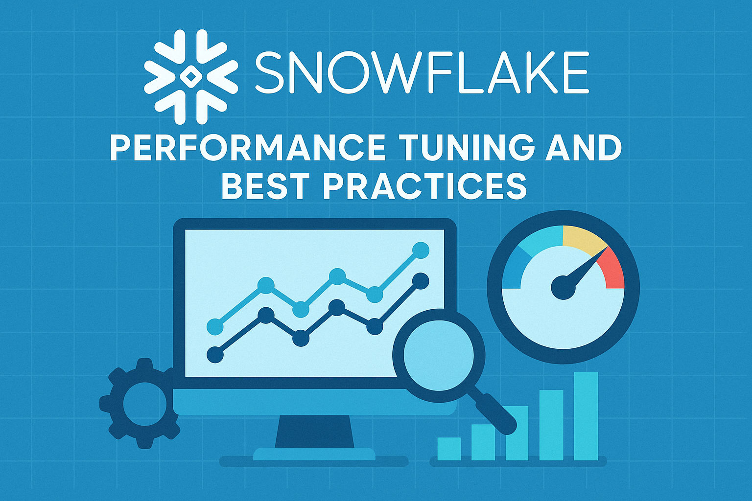 Snowflake Performance Tuning with charts and best practices visual illustration